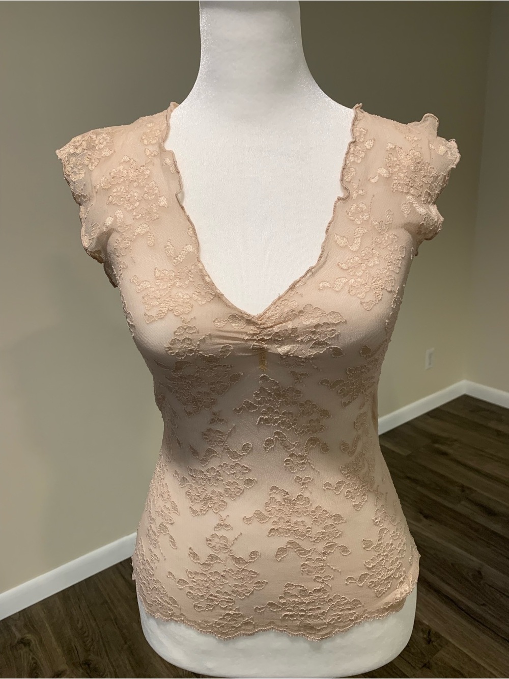 Lace V-Neck Camisole in Blush - Women's Intimates